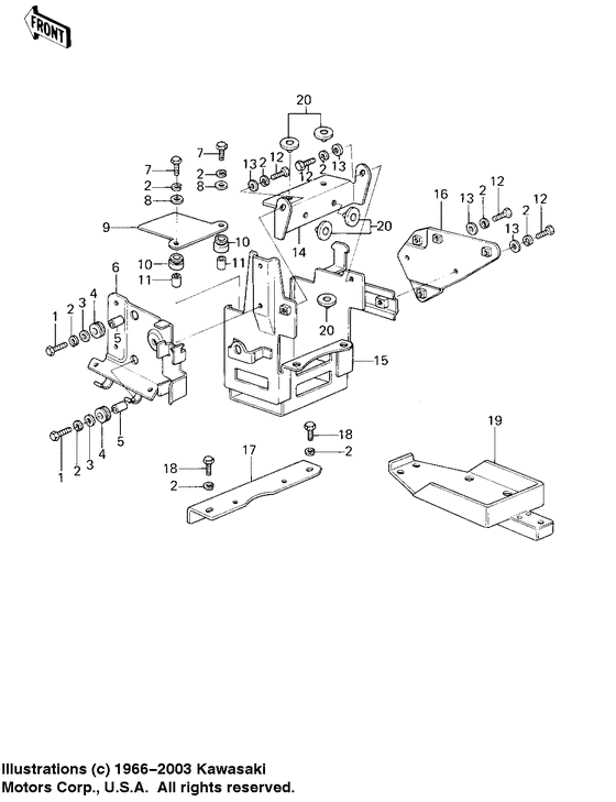 Battery case/electro bracket