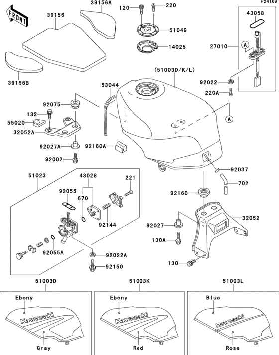 ZX500 Fuel tank(1 / 2)(zx500-c3)