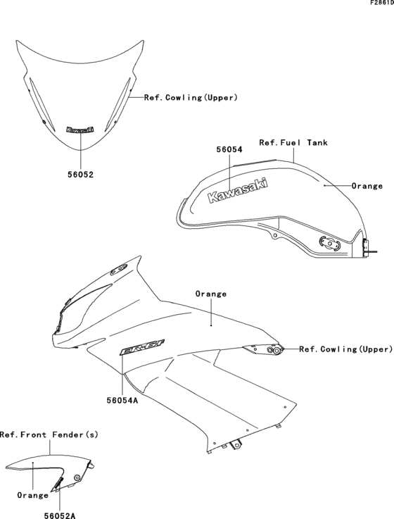 EX650 Decals(orange)(dbf)