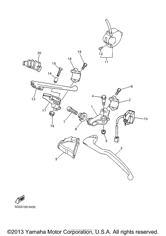 WR400FM Рулевые переключатели