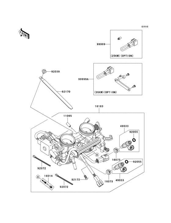KLE650 Акселератор