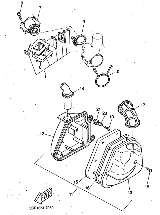 YQ50 Впускная система