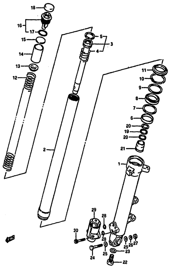 Front rh damper