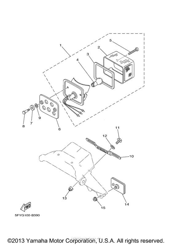 TW200W1C Фонарь