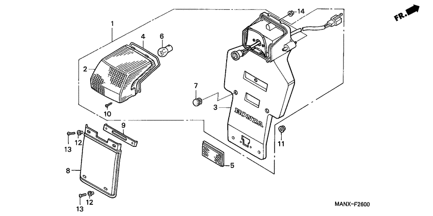 Taillight unit ass`y