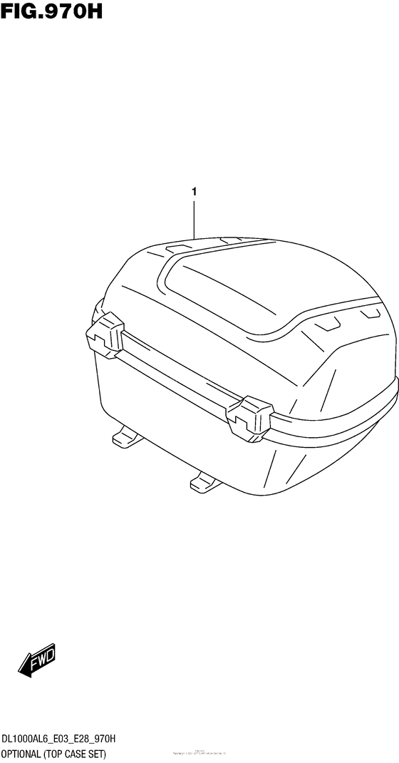 DL1000 (ABS) Optional (Top Case Set)