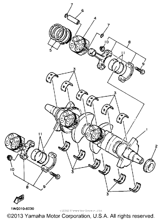 FZR400SUC Crankshaft-piston