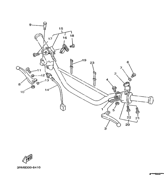 Handle switch. lever