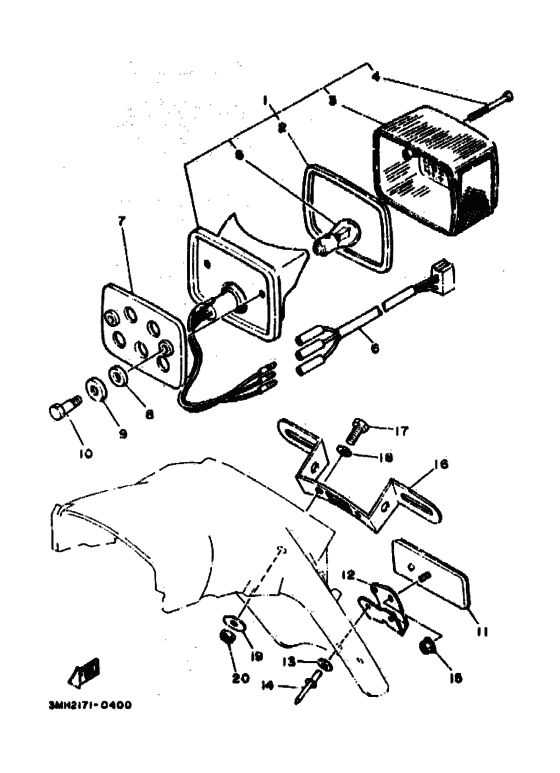 Taillight unit ass`y