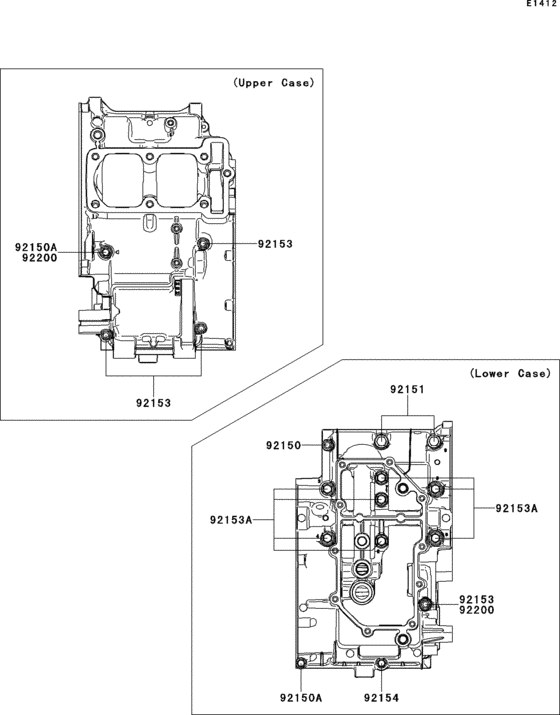 EX300 Болты крепления картера