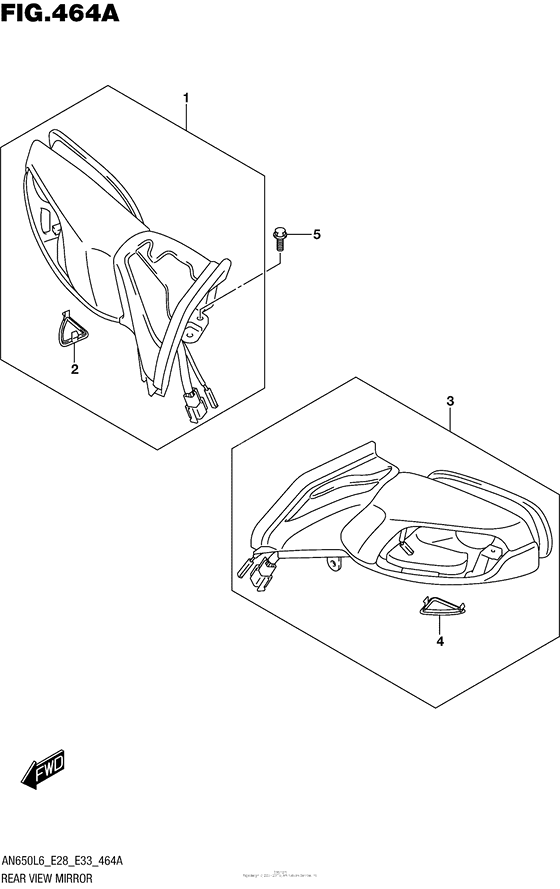 AN650 Зеркала заднего вида