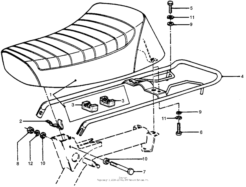 Seat + rear bumper