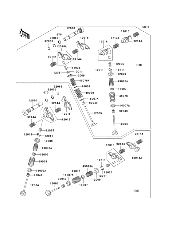 VN1500 Клапана