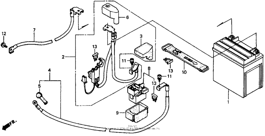 RVF750 Аккумулятор
