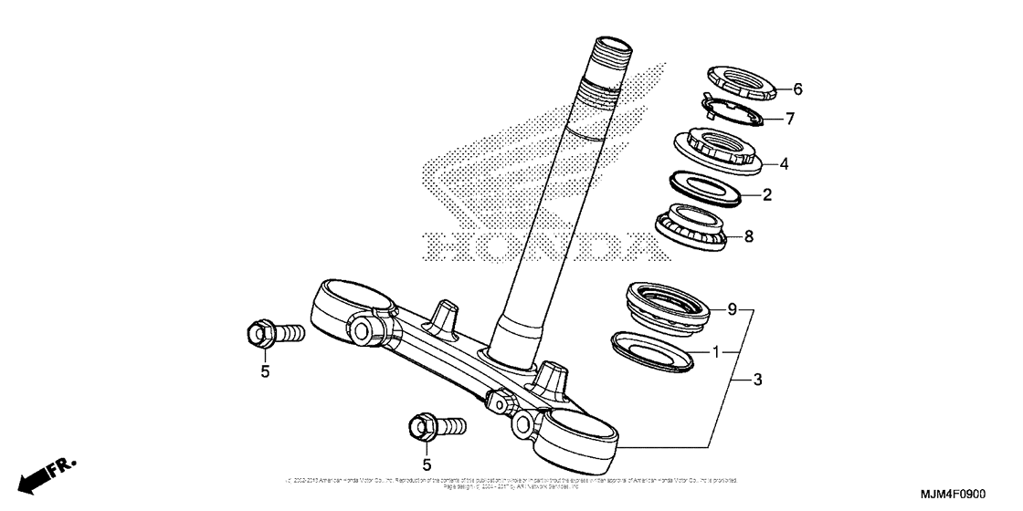 VFR800FD Траверса нижняя