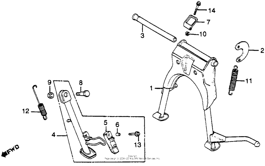 Side stand + main stand