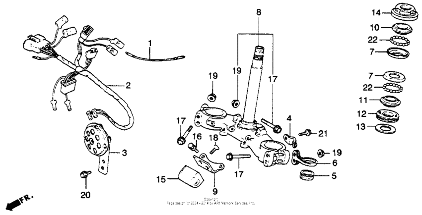 XL250S Steering stem 78-79