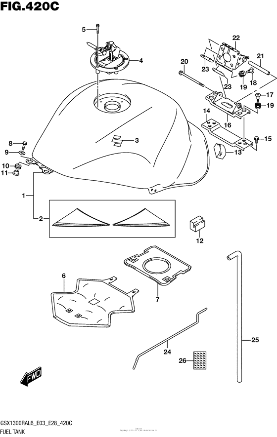 Fuel Tank (Gsx1300Ral6 E33)