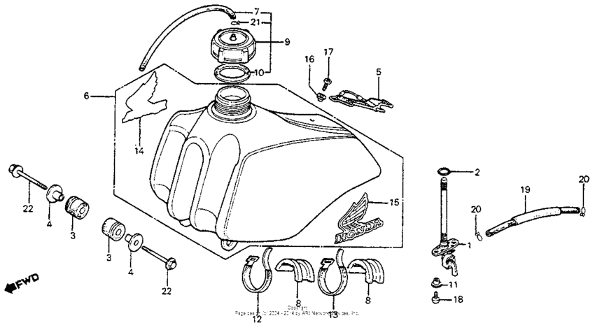 Fuel tank 83-84
