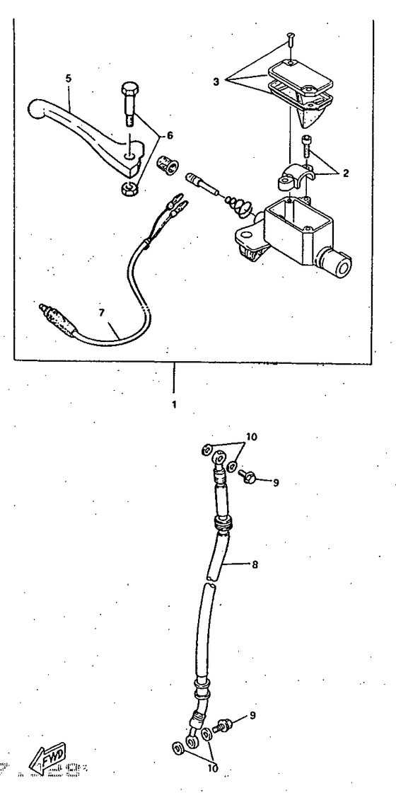 CW50RS Главный тормозной цилиндр