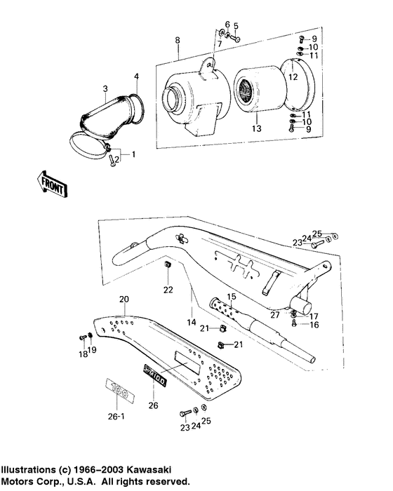 Air cleaner/muffler