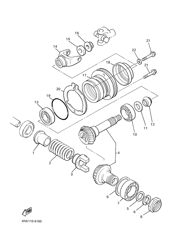 XVZ1300A Промежуточный ведущий вал