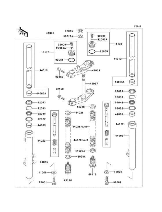 Front fork(kx80-s1)