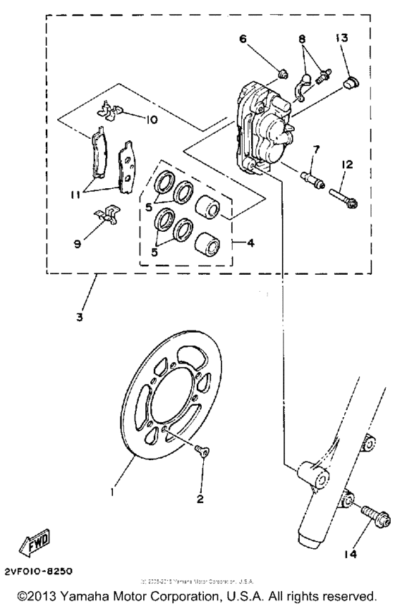 Front brake  caliper