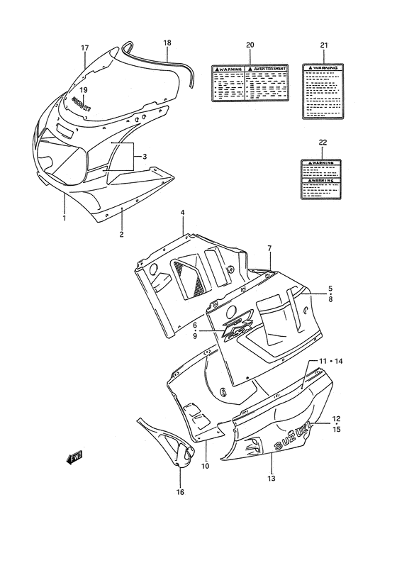 Cowling body