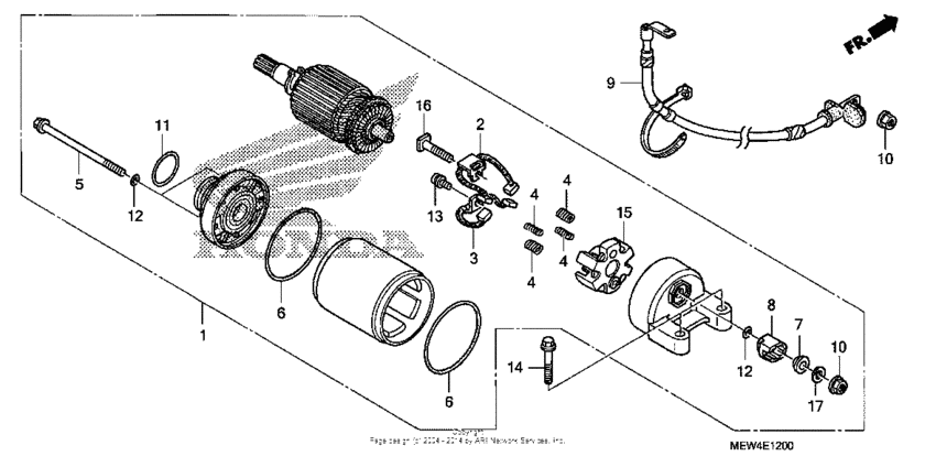 NT700V (ABS) Стартер