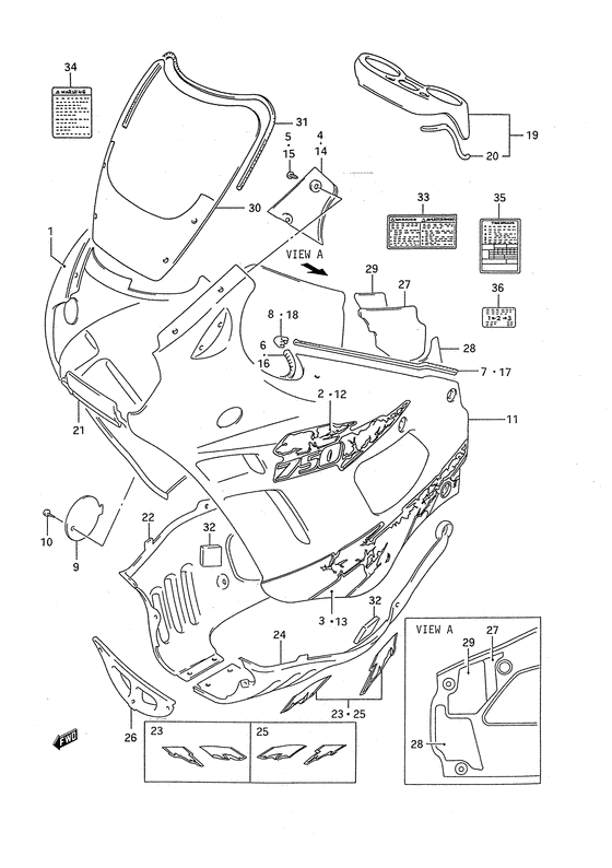 Cowling body