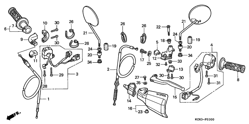 Handle lever/switch/ cable