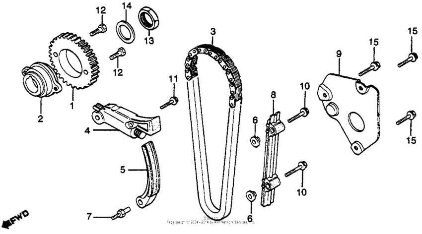 Cam chain + tensioner