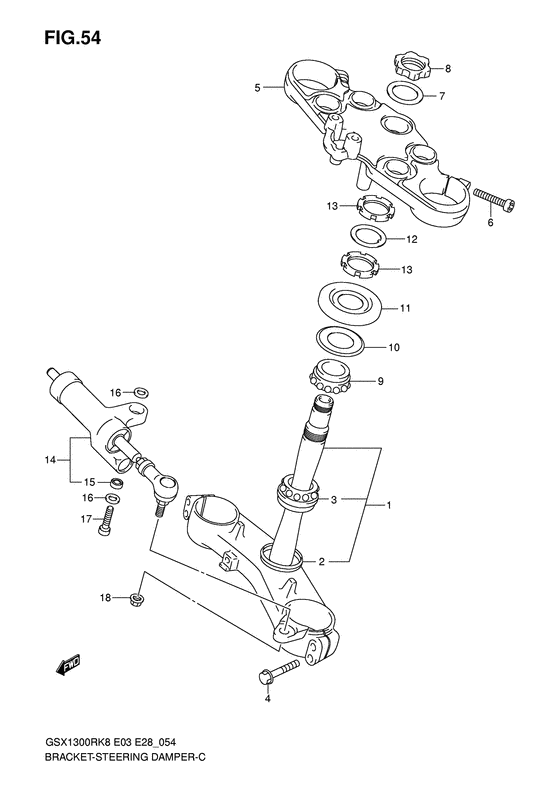 Bracket - steering damper