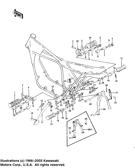 Footrests/stands