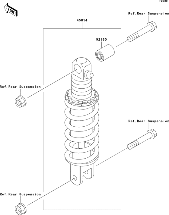 ZX750 Амортизатор