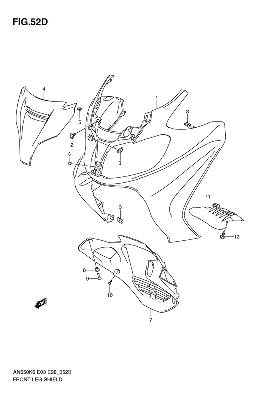 Front leg shield