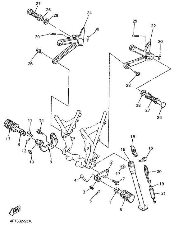 Stand. footrest