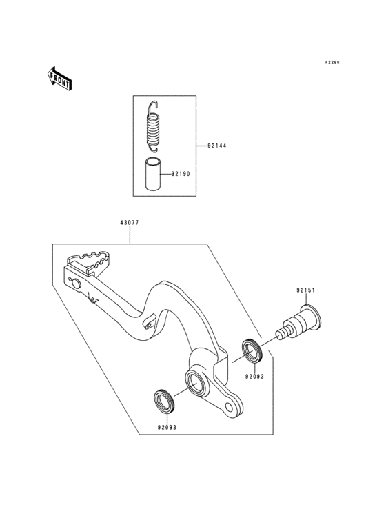  Педаль тормоза