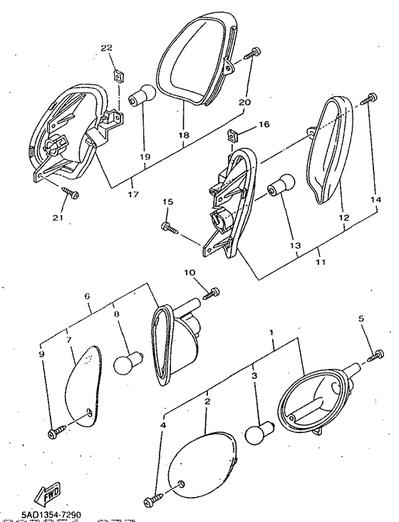 YN50 Поворотники