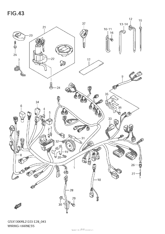 Wiring Harness (Gsx1300R L2 E28)