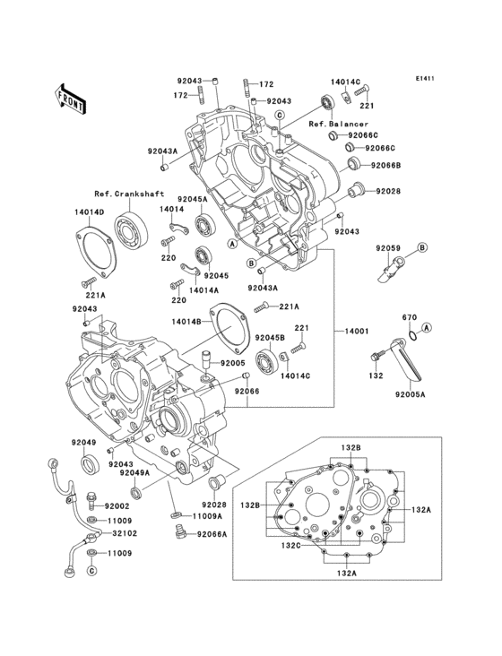  Картер двигателя