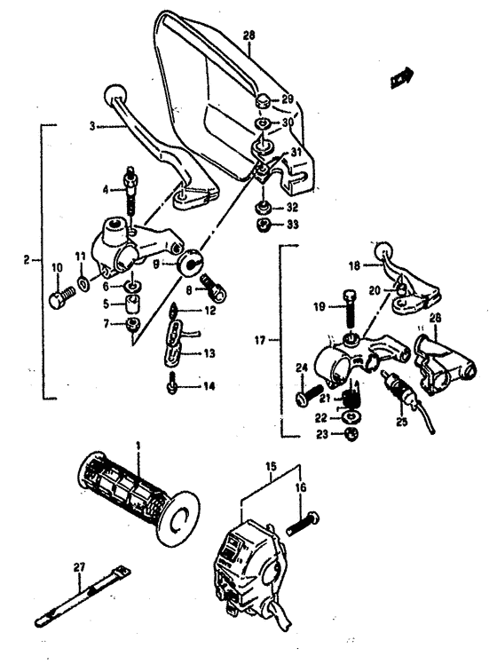 Left handle switch
