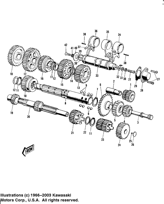 Transmission/change drum 1/2
