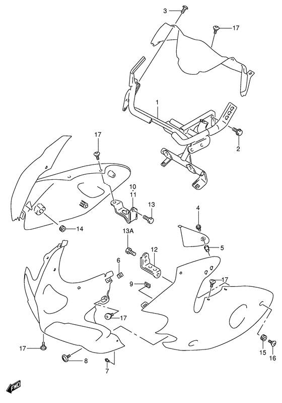 Cowling instalation parts