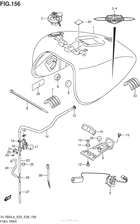 Fuel Tank (Vl1500Bl4 E28)