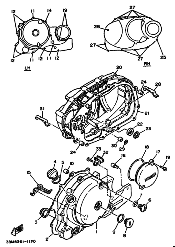 Crankcase cover ass`y  (v
