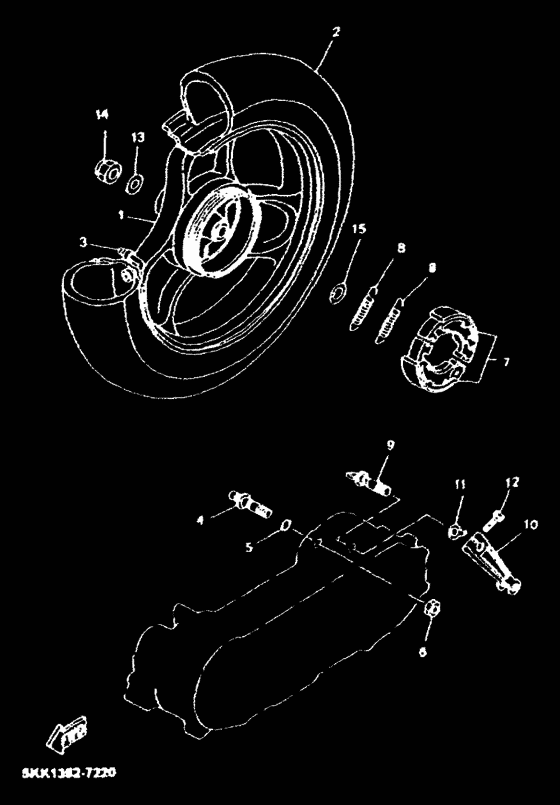 Rear wheel complete assy