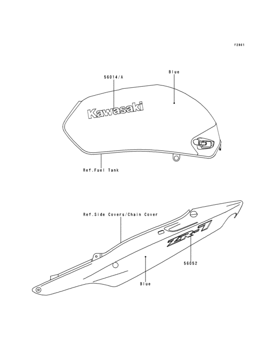 ZR750 Наклейки