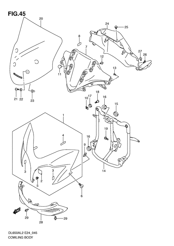 Cowling body